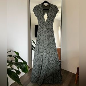 Sage Green Lace Maxi Dress